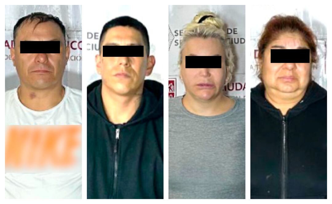 Caen cuatro integrantes de "Los Tanzanios" durante cateos en Iztacalco. Foto: Especial