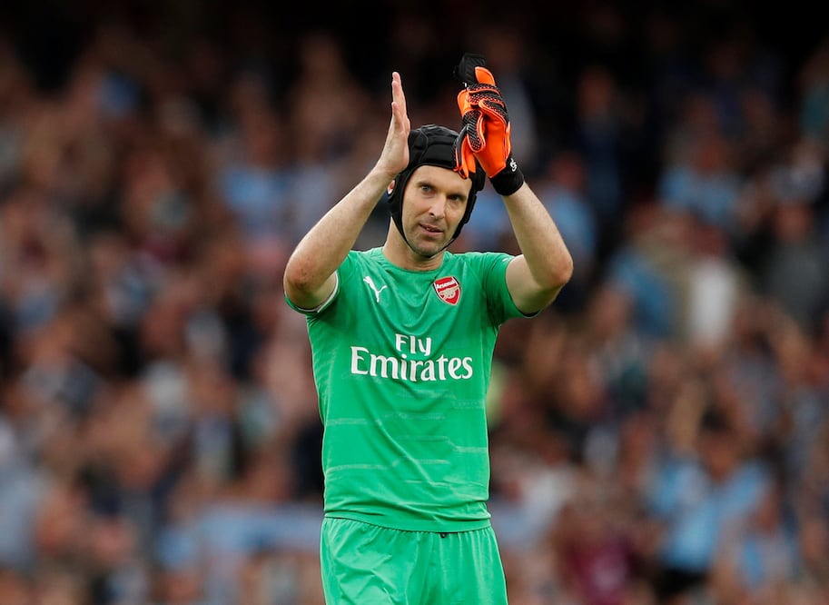  Petr Cech guardameta del Arsenal durante un juego de la Premier League entre el Arsenal y el Manchester City. FOTO/REUTERS
