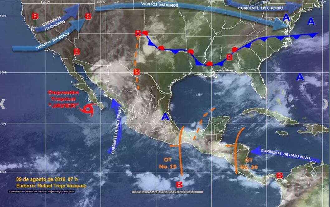 Imagen tomada del Servicio Meteorológico Nacional