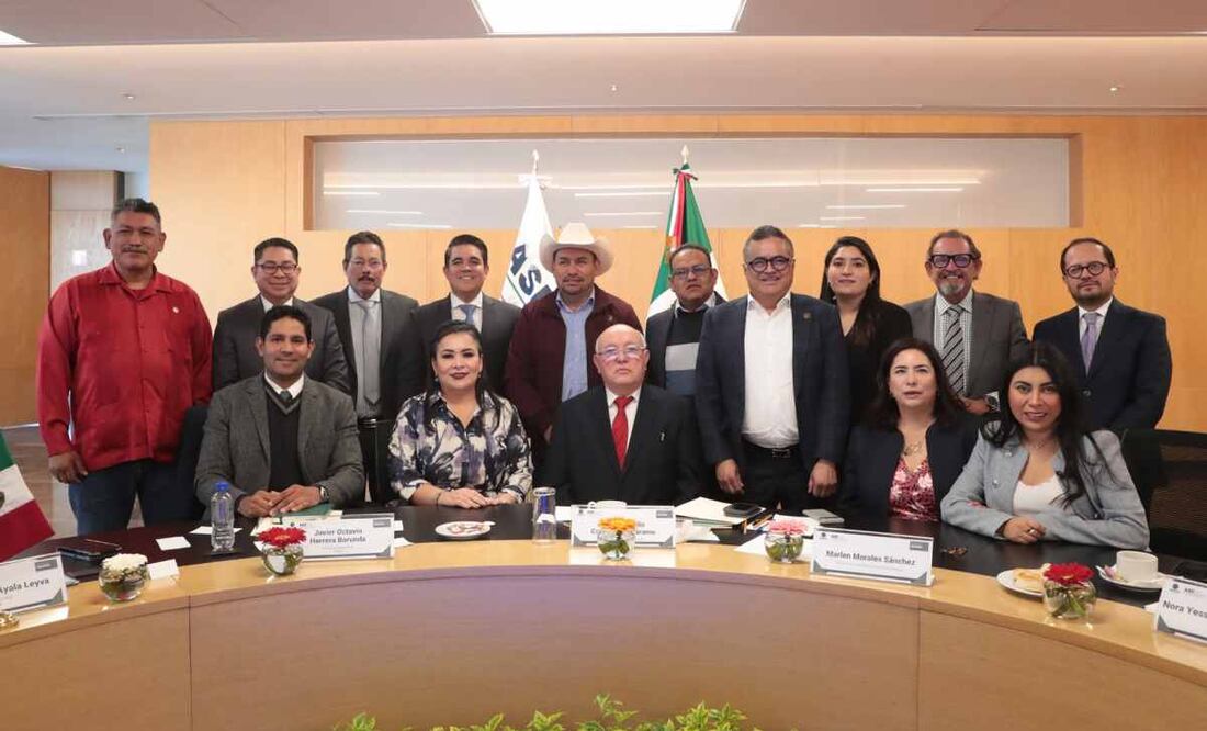 Diputados reciben a David Colmenares. Foto: Especial