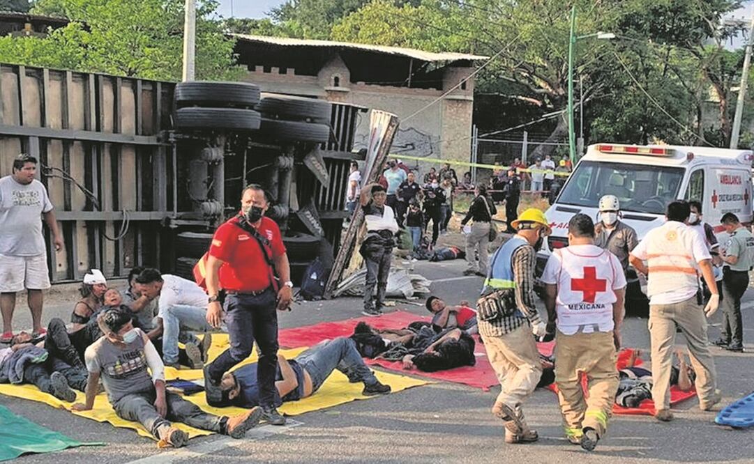 El gobierno aún no emite la lista de los migrantes muertos en accidente. Foto: ARCHIVO EL UNIVERSAL