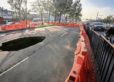 La Zaragoza, una calzada de socavones
