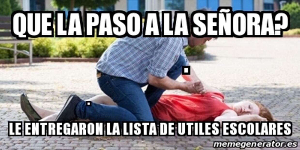 Meme de útiles escolares. Foto: Redes sociales