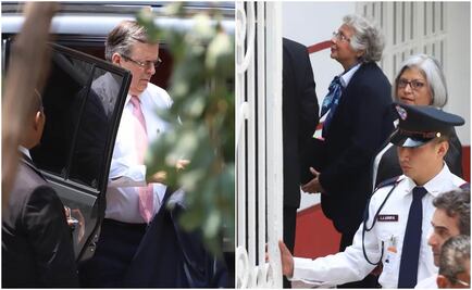 Arriban AMLO y su equipo a sus oficinas previo a reunión con delegación de EU