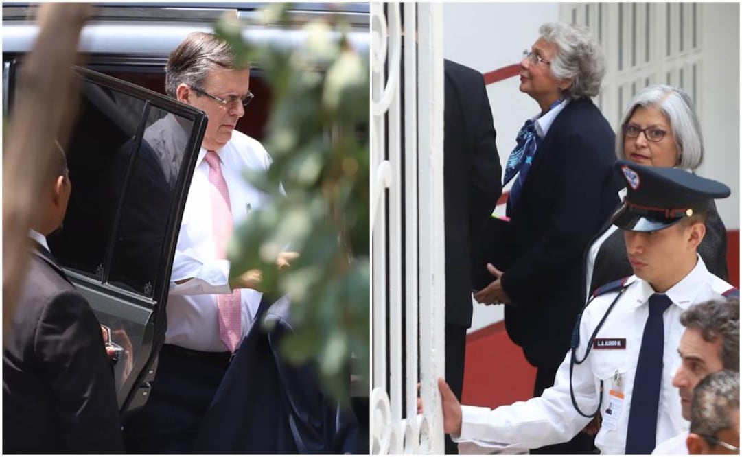 Arriban AMLO y su equipo a sus oficinas previo a reunión con delegación de EU