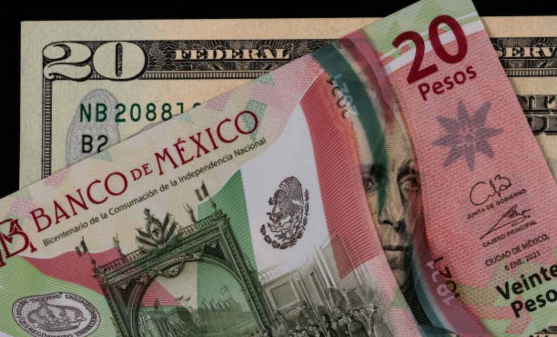 La divisa mexicana registra una depreciación de 0.1% o 2 centavos respecto a la jornada anterior. Foto: iStock