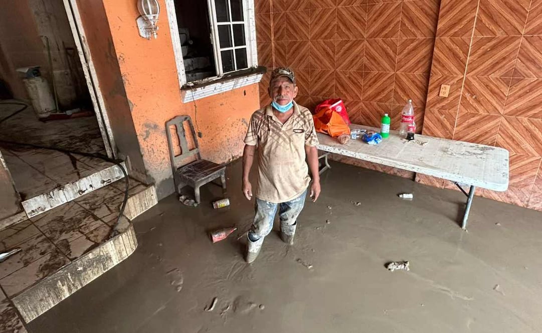 José Manuel Salinas alcanzó a escuchar las sirenas de Pemex que anunciaron el desbordamiento del Río Cazones. Foto: Especial.