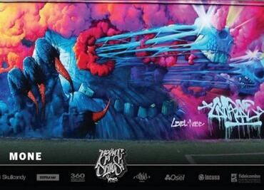 Downtown Mexico City embellished with graffiti and street art