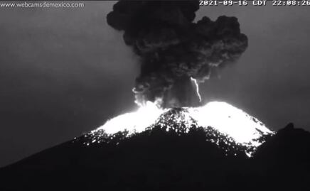 Volcán Popocatépetl registra explosión moderada