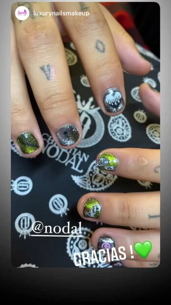 Belinda y Nodal van juntos a hacerse el manicure