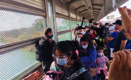 Más de 400 migrantes dejan México; buscan asilo en EU