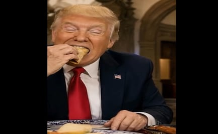VIDEO: Trump come tacos con Sheinbaum y baila en México, China y Medio Oriente; el republicano publica nuevo clip creado con IA