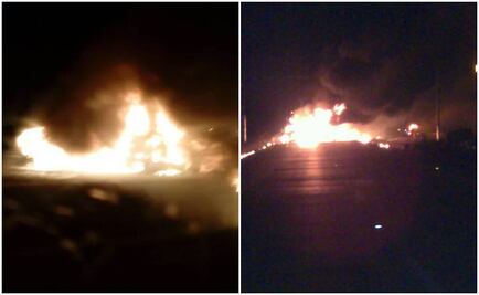 Hidalgo: Dos tráilers y un auto se incendian en la Arco Norte