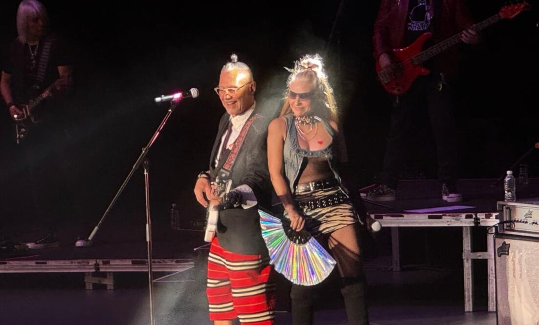 Sabo Romo y María Barracuda, integrantes de Rock en tu idioma, en el último show del concepto. (10 / 09 / 2025)
Foto: EL UNIVERSAL / Mariana Lebrija Clavel