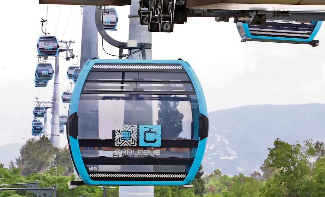 Concluyen revisión anual del Cablebús. Foto: EL UNIVERSAL
