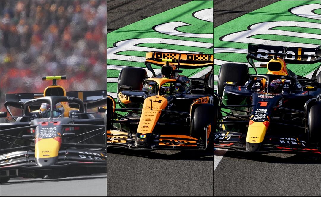 Red Bull sufre en el GP de Países Bajos; Checo Pérez fue sexto y Lando Norris gana la carrera - Fotos: AP y EFE