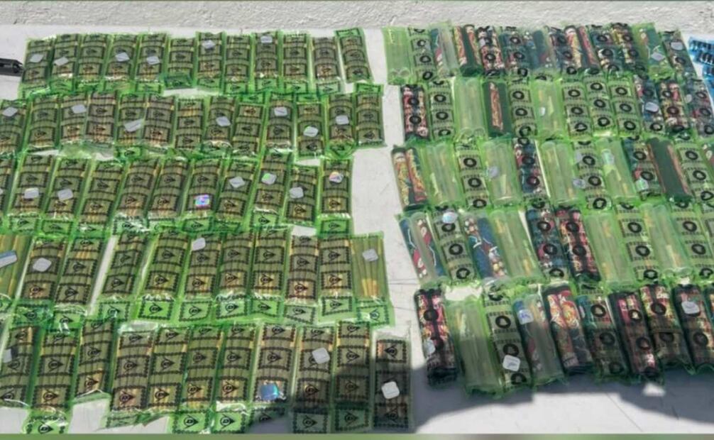 Cigarros con presunta marihuana en nueva revisión en el centro penitenciario de Culiacán (09/10/2025). Foto: Especial