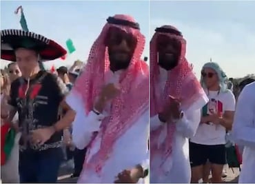 VIDEO: Fanáticos qatarís se suman a la fiesta mexicana y bailan 'Payaso de rodeo'