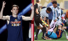 Gavi sorprende y defiende a Leandro Paredes tras la pelea en la final: pide a la FIFA que no sancione a Argentina