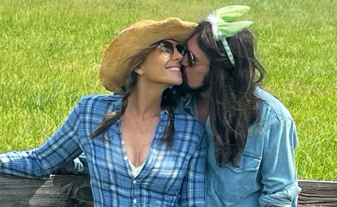 Elizabeth Hurley y Billy Ray Cyrus presumen romance en redes.