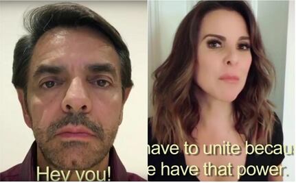 Mexican actors Derbez and Kate urge Latinos to vote