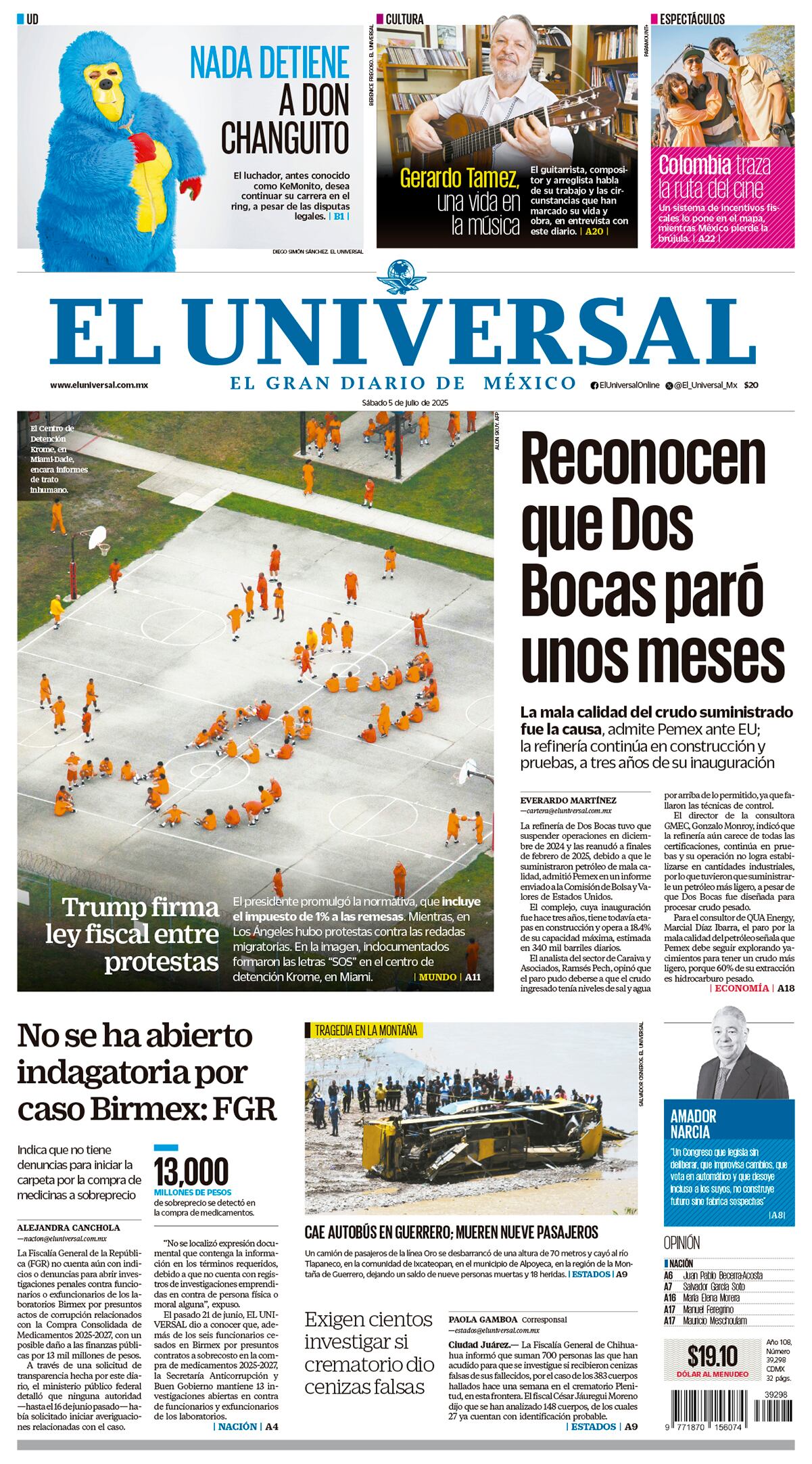 Portada impresa