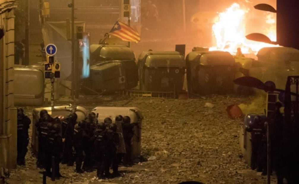 Suman 62 heridos tras 5 días de protestas en Cataluña