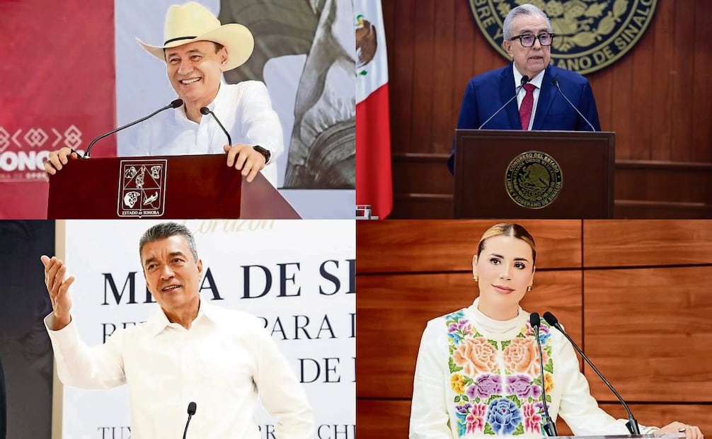 Alfonso Durazo, Rutilio Escandón, Rubén Rocha Moya y Marina del Pilar Ávila. Fotos: Archivo / EL UNIVERSAL