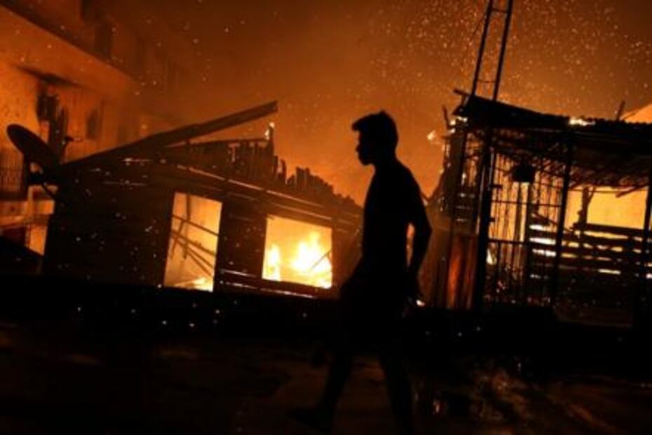 Incendio destruye 600 casas en Brasil