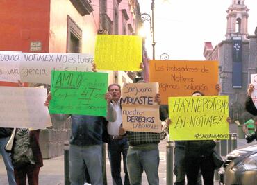 Agencia Notimex propone liquidación de 100% a extrabajadores