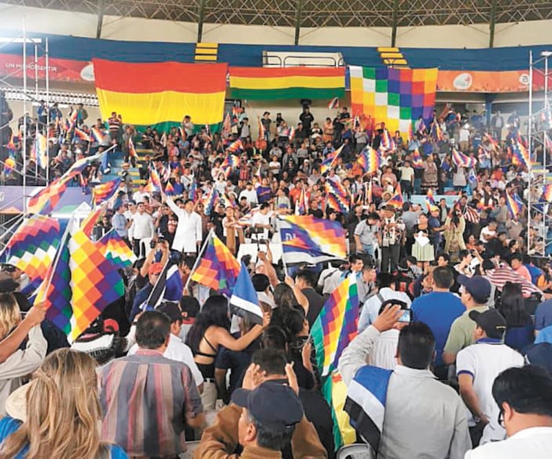 El Movimiento al Socialismo realizó ayer su consejo ampliado en la ciudad de Cochabamba, al este de la capital, para analizar la situación política del país. Foto: ESPECIAL