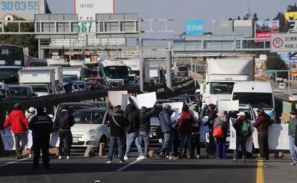 Bloquean carretera México-Toluca: exigen la liberación de "El Chano", comisariado de Huixquilucan