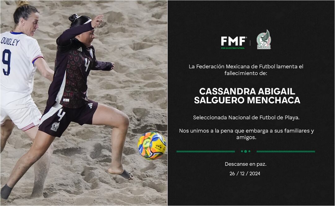 Fallece Cassandra Salguero, seleccionada mexicana de playa. FOTO: ESPECIAL