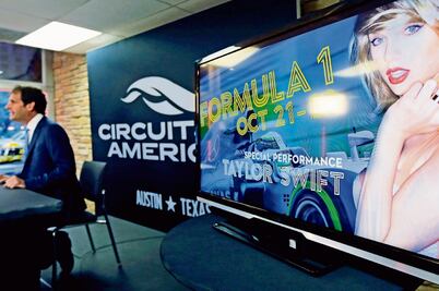 Taylor Swift, imán para el GP texano