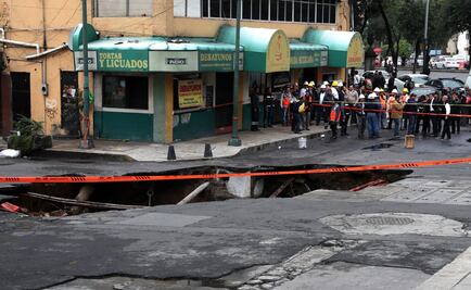 Socavón empezó como un hundimiento, dice dueña de tortería