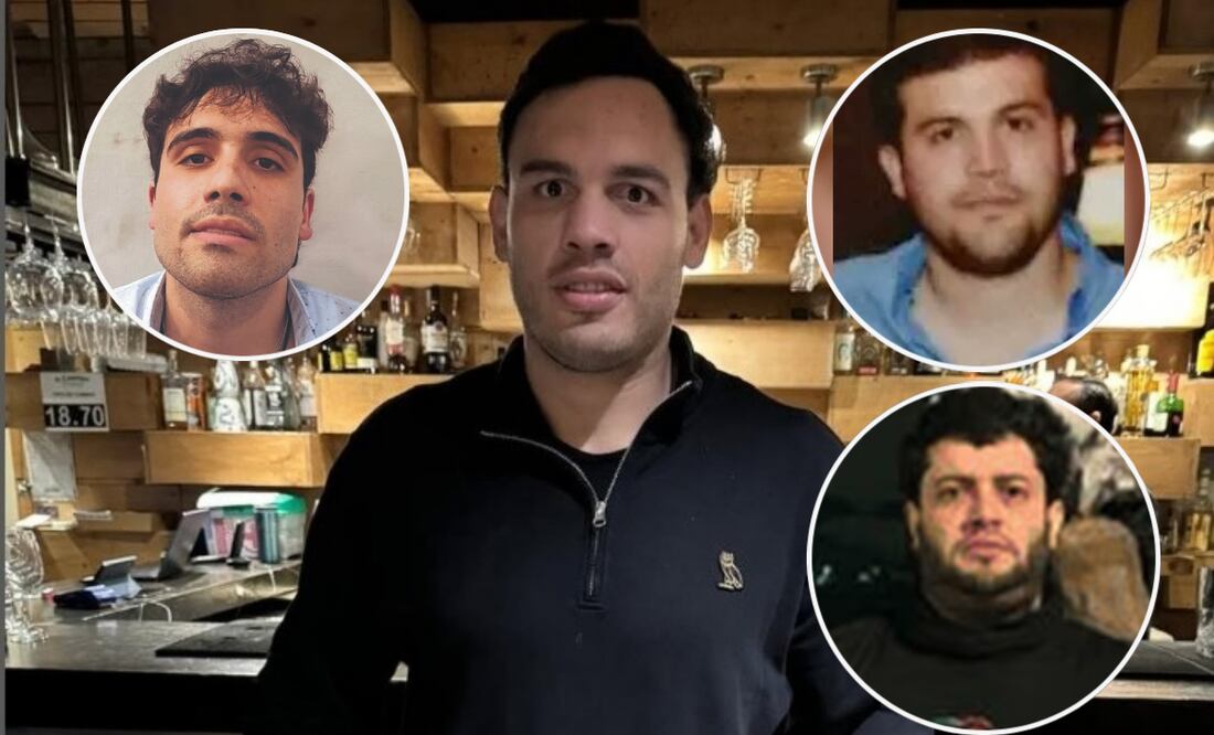 Julio César Chávez Jr., Ovidio Guzmán López, Joaquín Guzmán López y "El Nini". Foto: Tomada de la cuenta de Instagram de @jcchavezjr. / EL UNIVERSAL