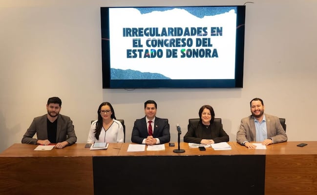 Diputados de oposición de Sonora denuncian presuntas irregularidades y violaciones a Ley Orgánica en Congreso estatal; presentan denuncia penal