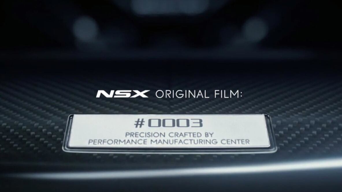 Una película y un auto a escala 1:18 del NSX que ordenaste  