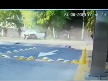 Otro impactante video del accidente del futbolista Joao Maleck