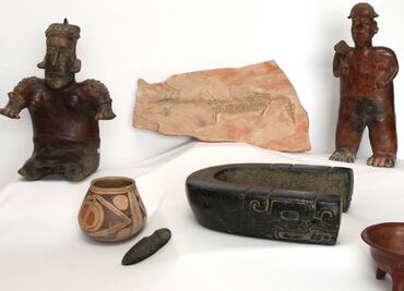 México recupera 110 piezas arqueológicas y un fósil