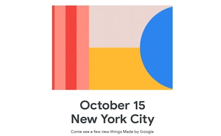 Google confirma evento “Made by Google” para el 15 de octubre