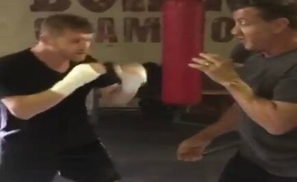 'Canelo' Álvarez entrena con Sylvester Stallone