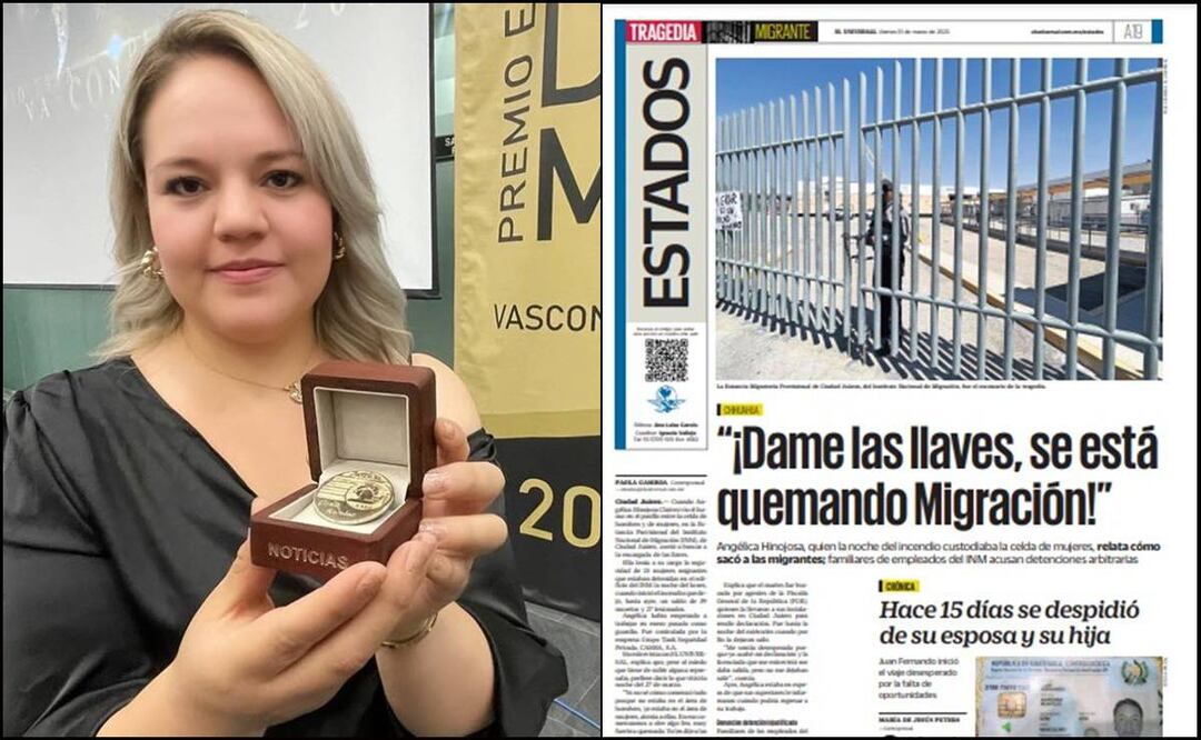 Paola Gamboa ganó este jueves el Premio Estatal de Periodismo “José Vasconcelos”. Foto: EL UNIVERSAL