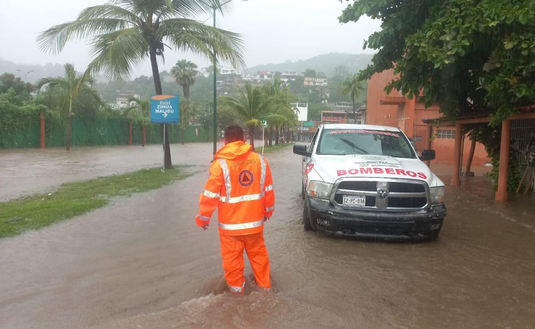Tormenta tropical Raymond deja afectaciones en Guerrero (09/10/2025). Foto: Especial