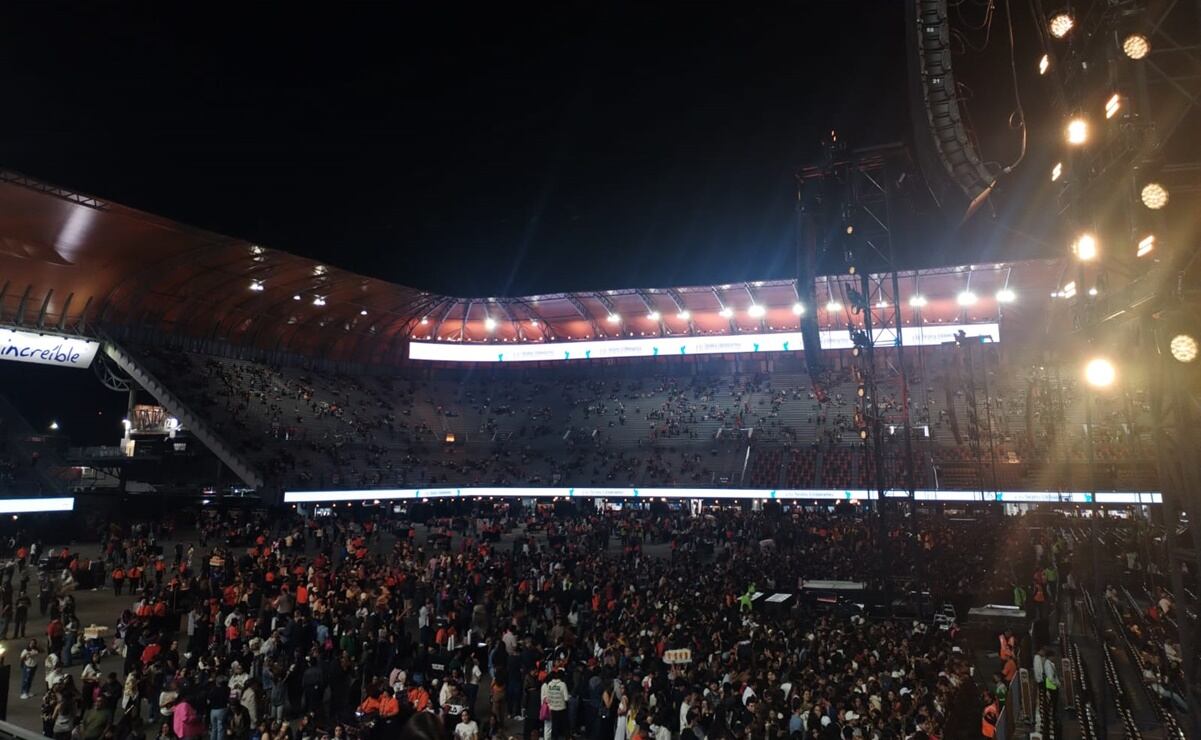 Así luce el Estadio GNP a minutos de arrancar el primer concierto de su historia. Foto: Jorge Emilio Sánchez/ EL UNIVERSAL.