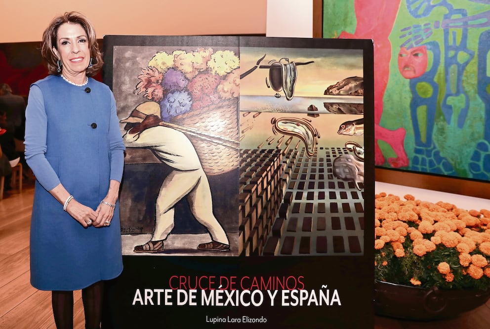 Lupina Lara, autora de Cruce de caminos. Arte de México y España, de Promoción de Arte Mexicano (VALENTE ROSAS. EL UNIVERSAL)