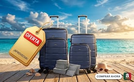 Vacaciones de verano 2026: set de maletas Rumbo con irresistible descuento en Amazon México; aprovecha la oferta