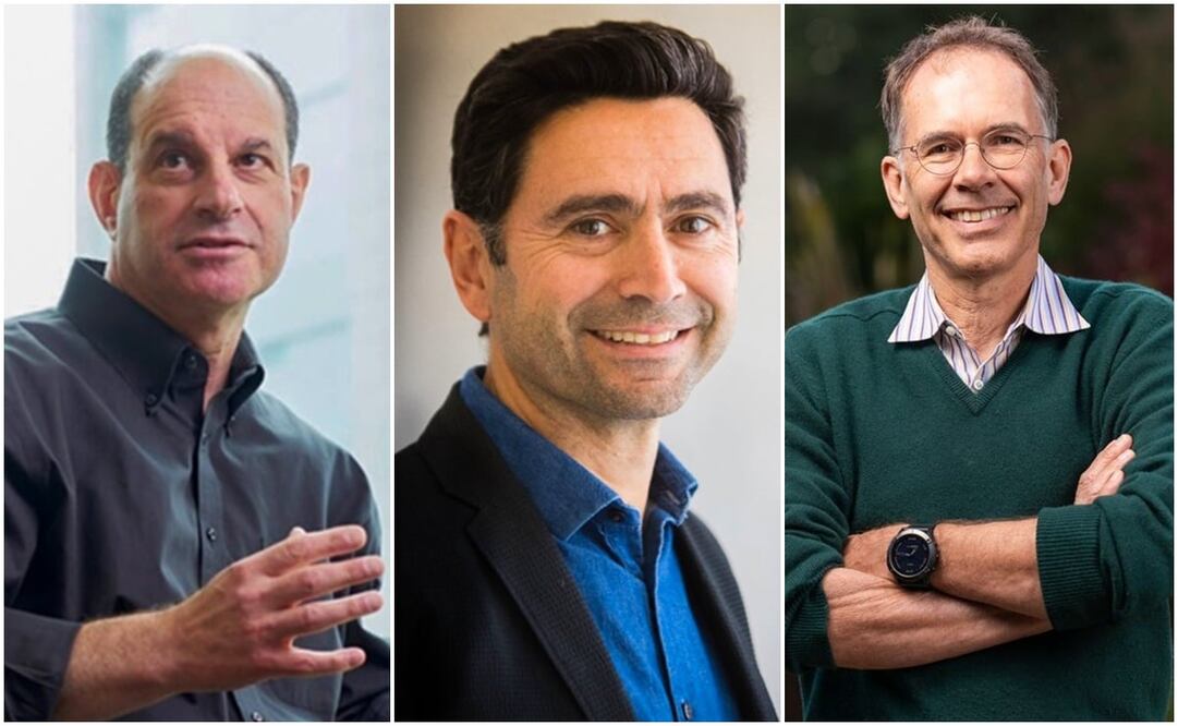 David Julius, Ardem Patapoutian, Guido Imbens, los tres Premios Nobel 2021. Foto:  Especial / AFP, archivo