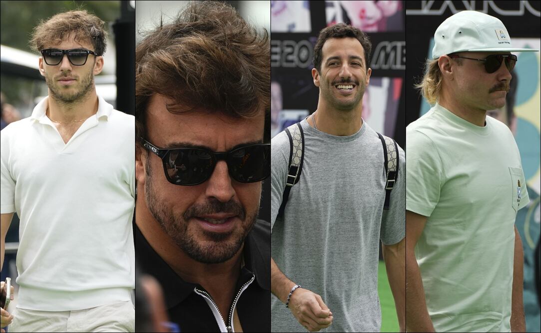 Pilotos llegando al Autódromo Hermanos Rodríguez - Fotos: AP