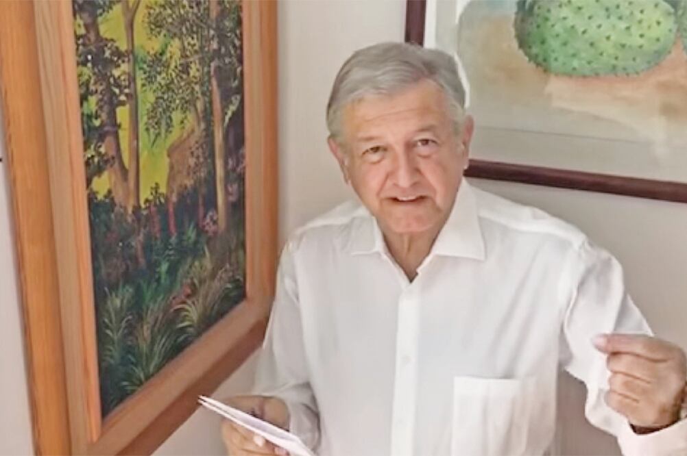 Andrés Manuel López Obrador pide al gobierno federal no apresurar las negociaciones del TLCAN ni aceptar que EU levante un muro fronterizo (TOMADA DE VIDEO)